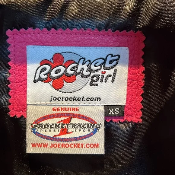 Rocket Girl/Joe Rocket Leather Moto Jacket Sz XS - Picture 6 of 9